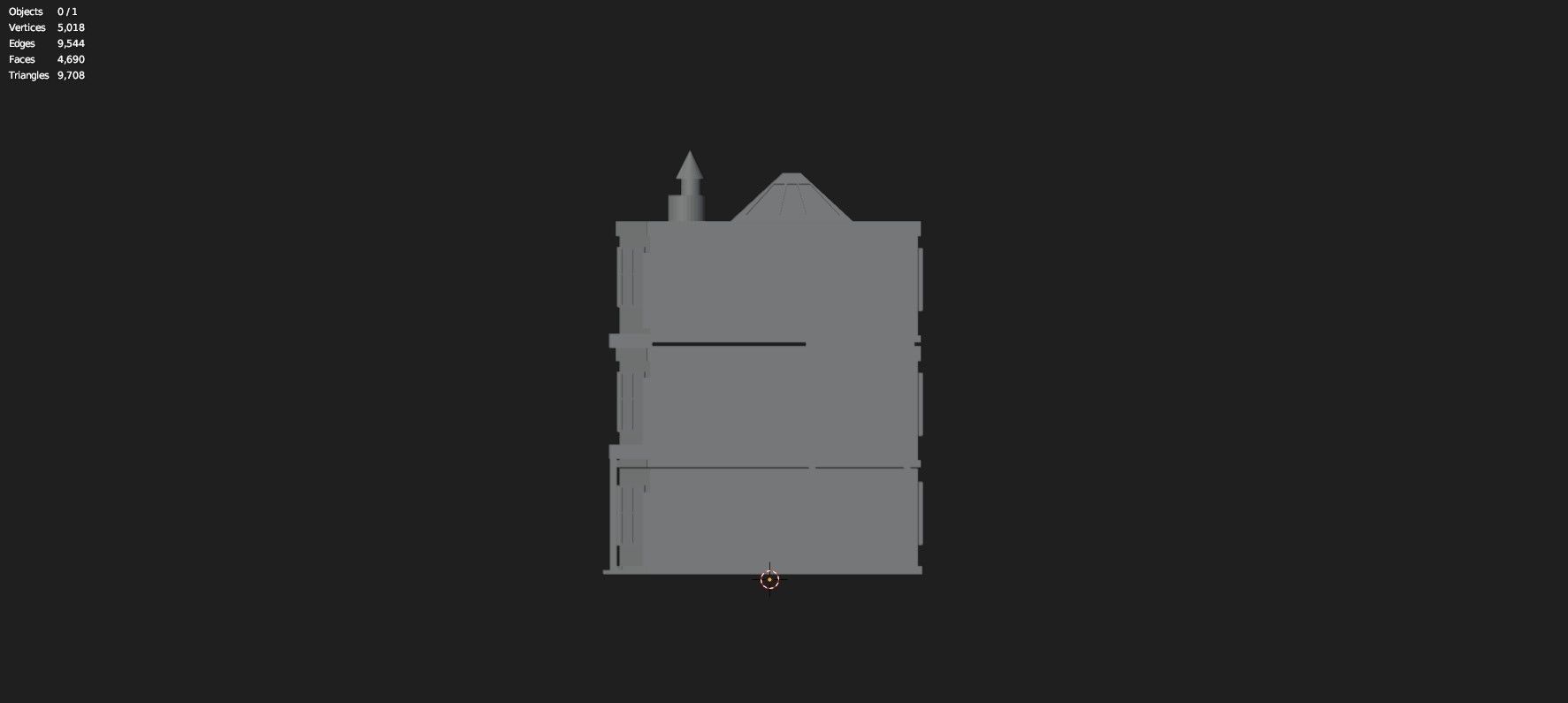 Low Poly Stylized Building -5 - Mobile Game Ready Asset Low-poly 3D model_10