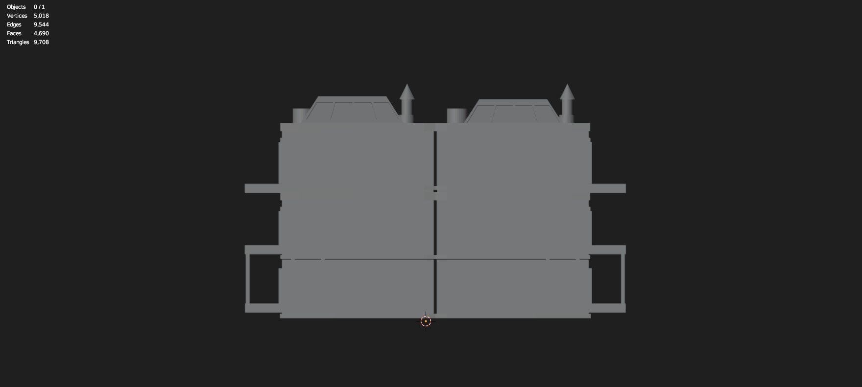 Low Poly Stylized Building -5 - Mobile Game Ready Asset Low-poly 3D model_11