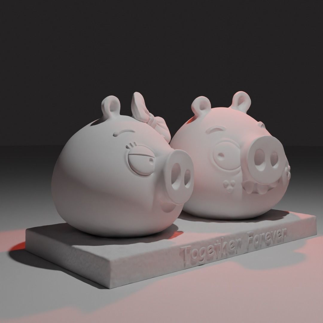 Piggy - Valentines Day 3D print model_1