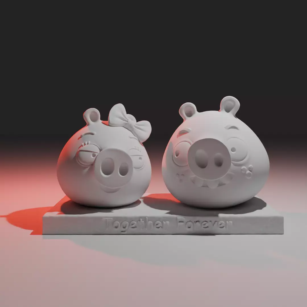 Piggy - Valentines Day 3D print model_0