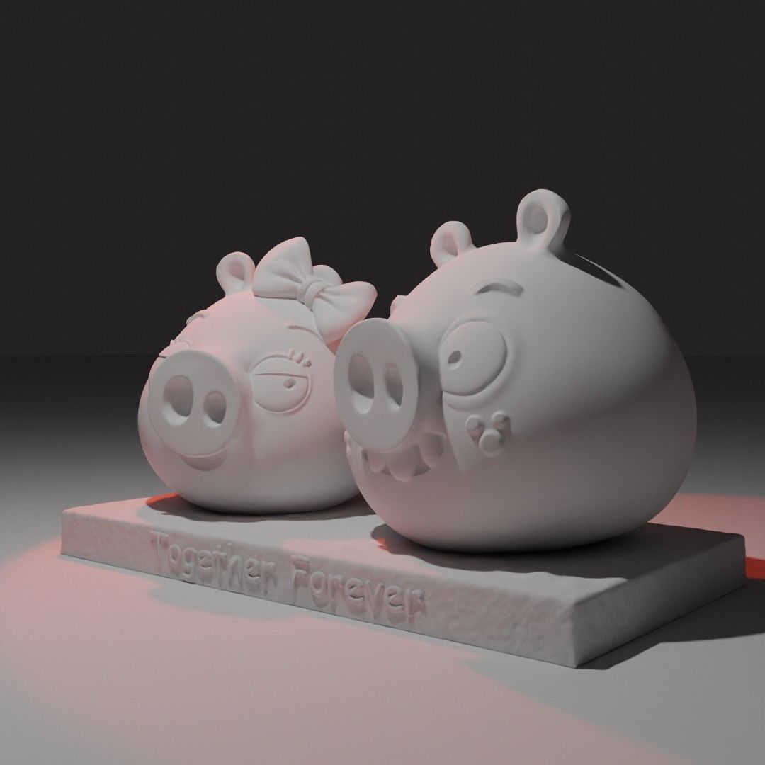 Piggy - Valentines Day 3D print model_2