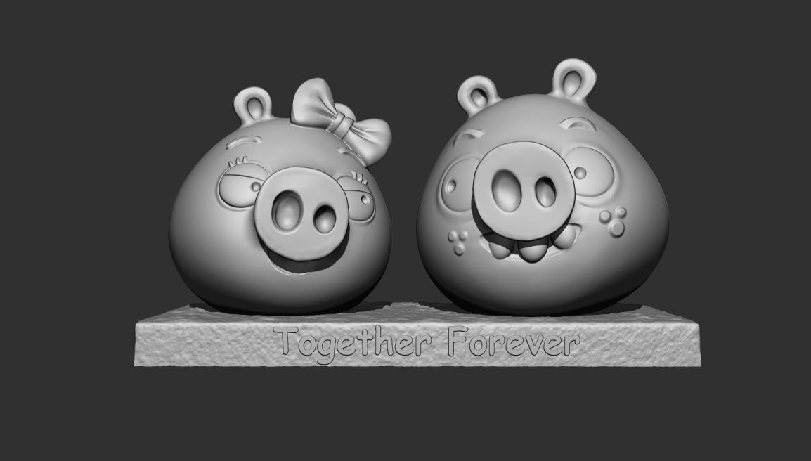 Piggy - Valentines Day 3D print model_3