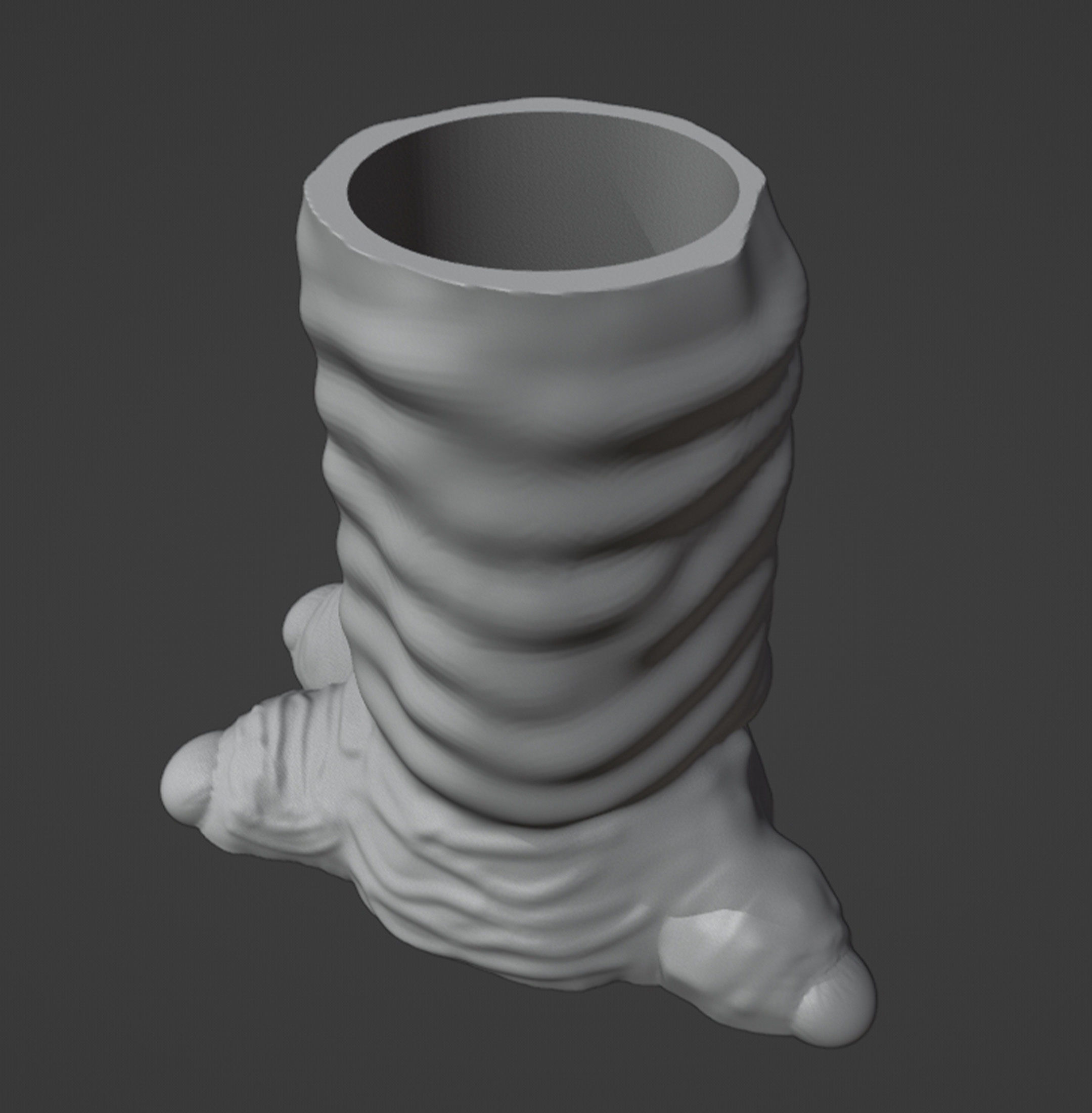 Monster Foot Planter - Pen Holder 3D print model_9