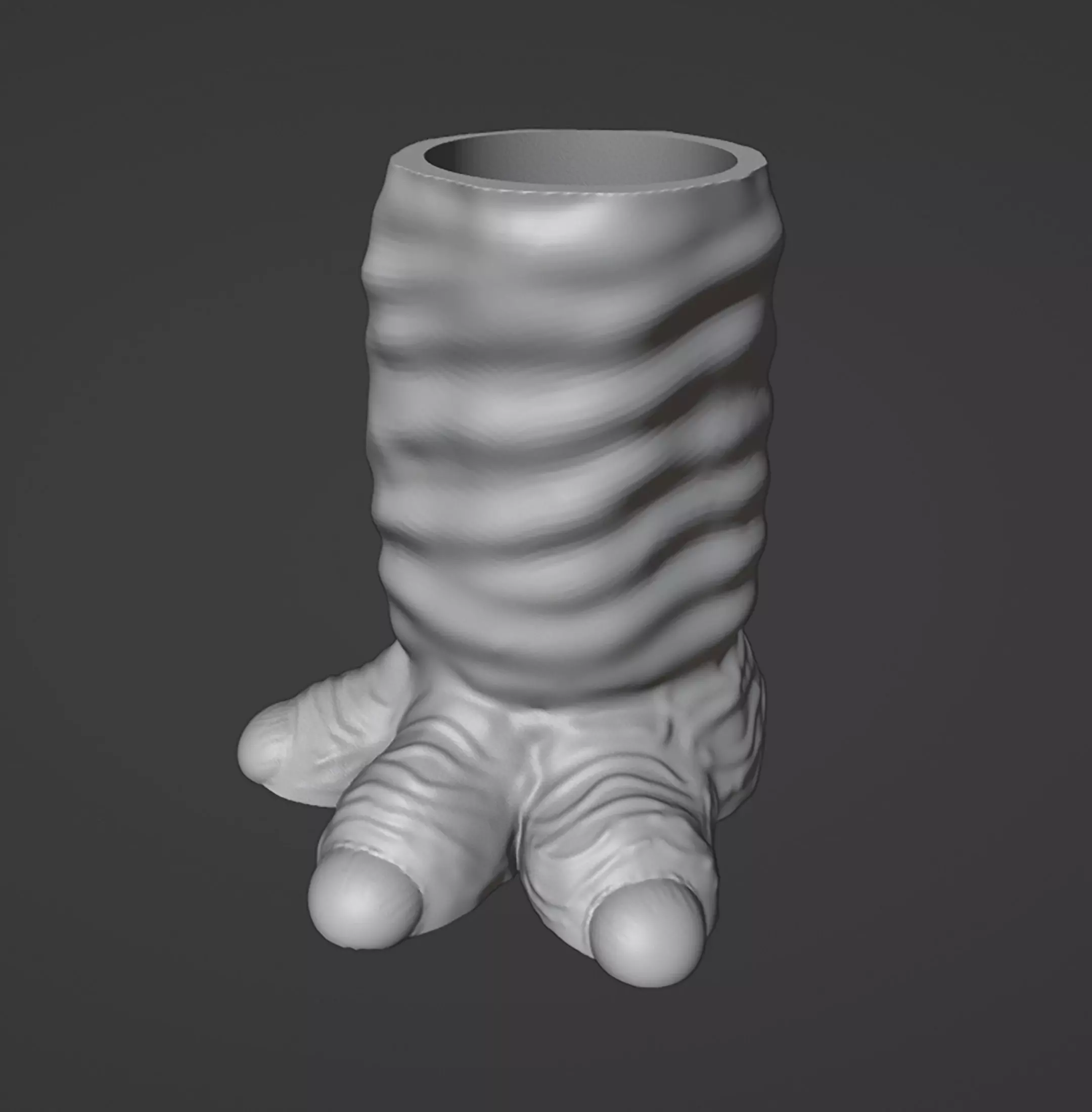 Monster Foot Planter - Pen Holder 3D print model_0