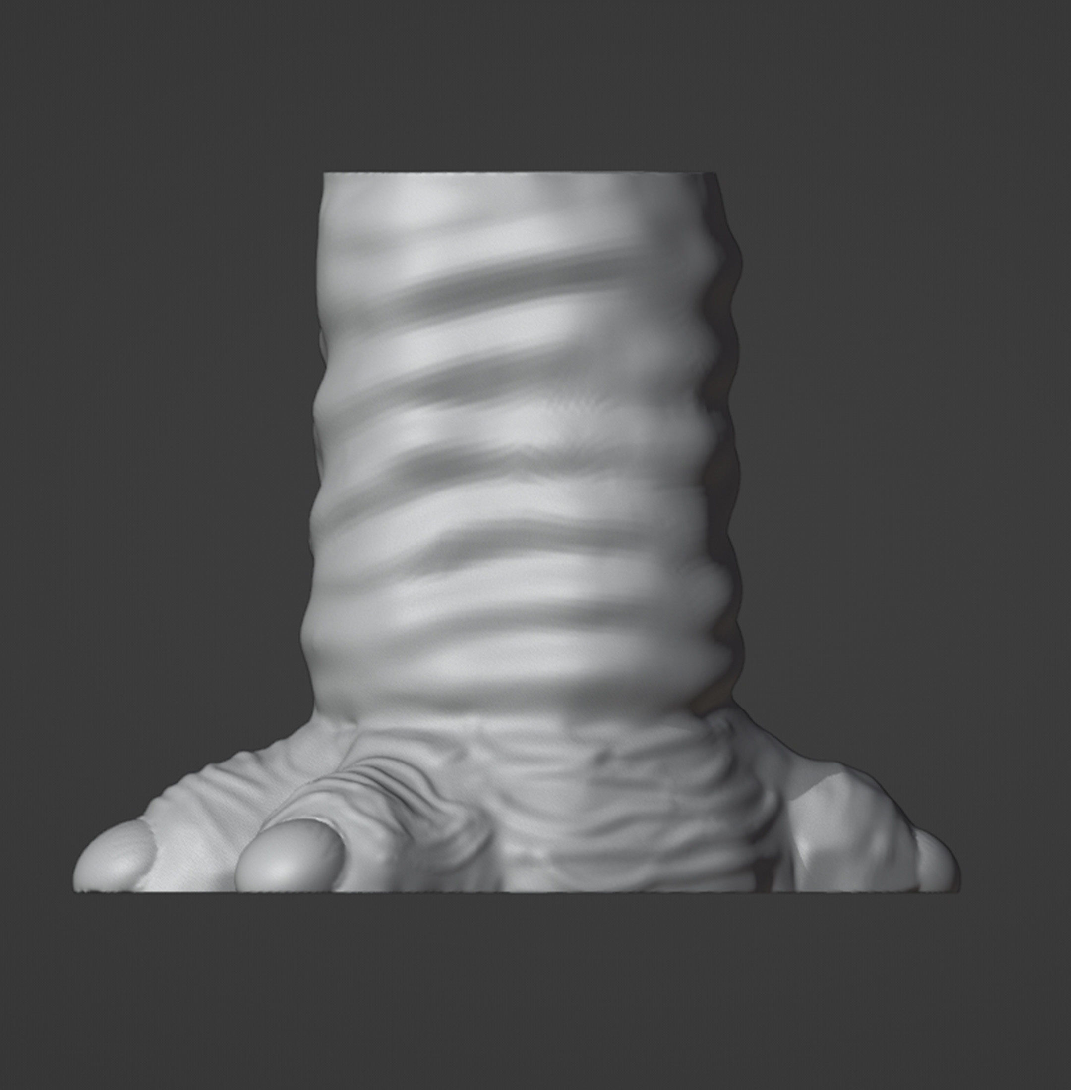 Monster Foot Planter - Pen Holder 3D print model_4