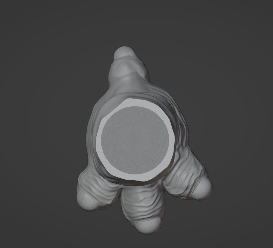 Monster Foot Planter - Pen Holder 3D print model_3