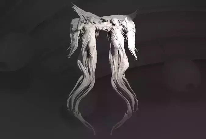 Angel wall arch Embrace