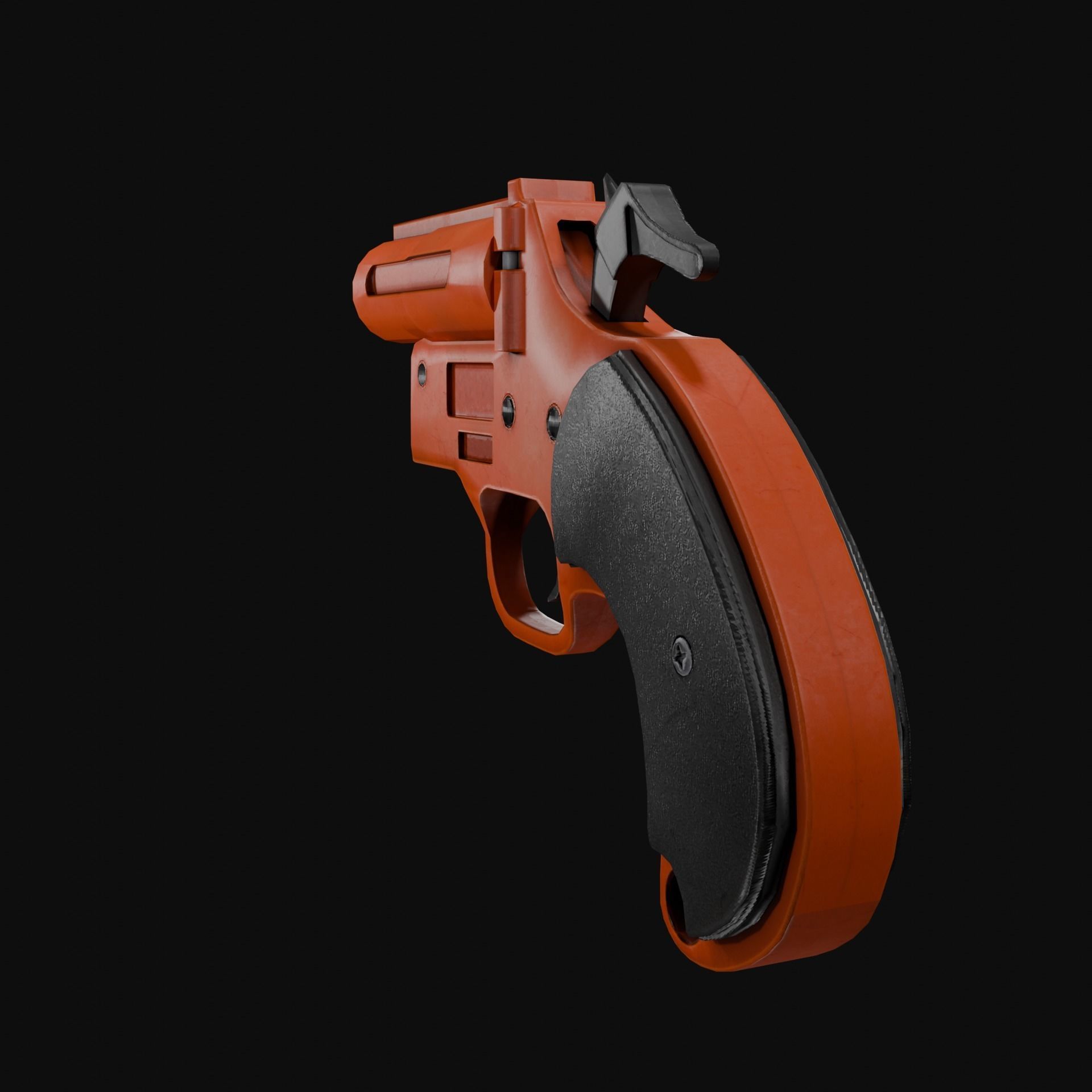 Flare Gun Low-poly 3D model_3