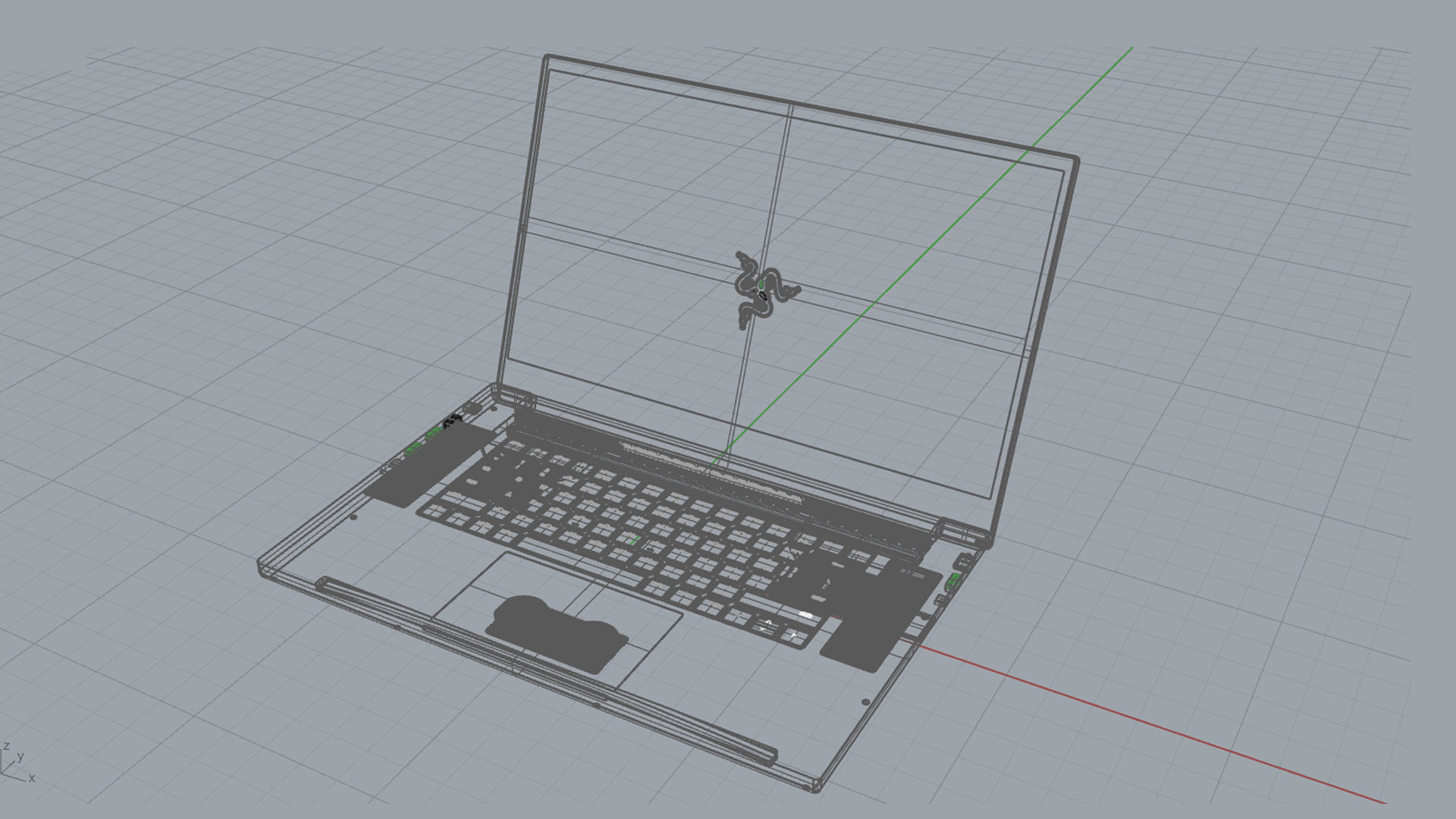 Laptop 02 3D model_8