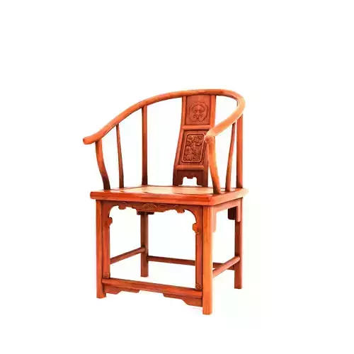 Chinese Elm Horseshoe Chair