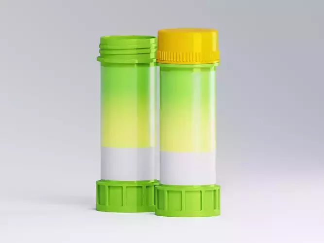 Bubble Soap Bottle 3D Model