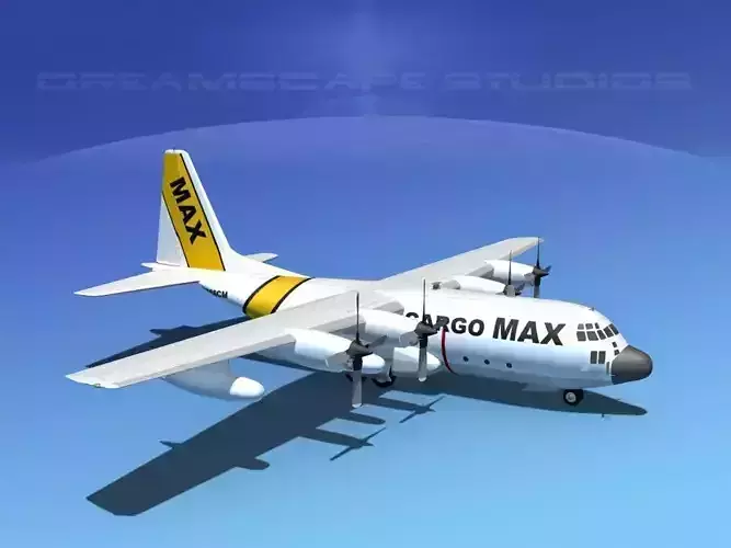 Lockheed C-130 Hercules Cargo Max 3D model