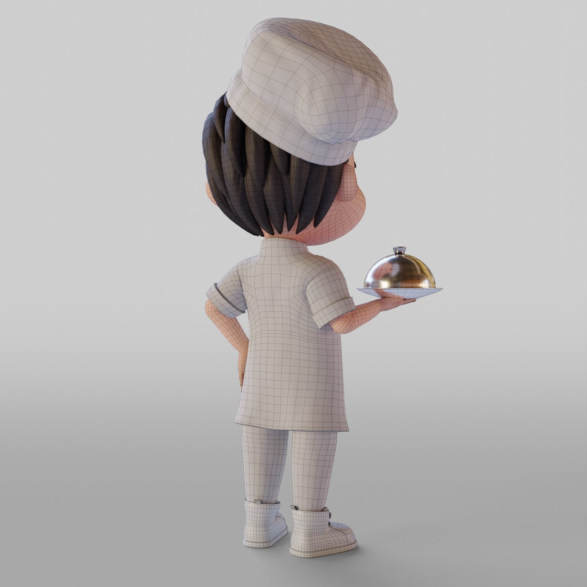 Chef Cartoon 3D model_8