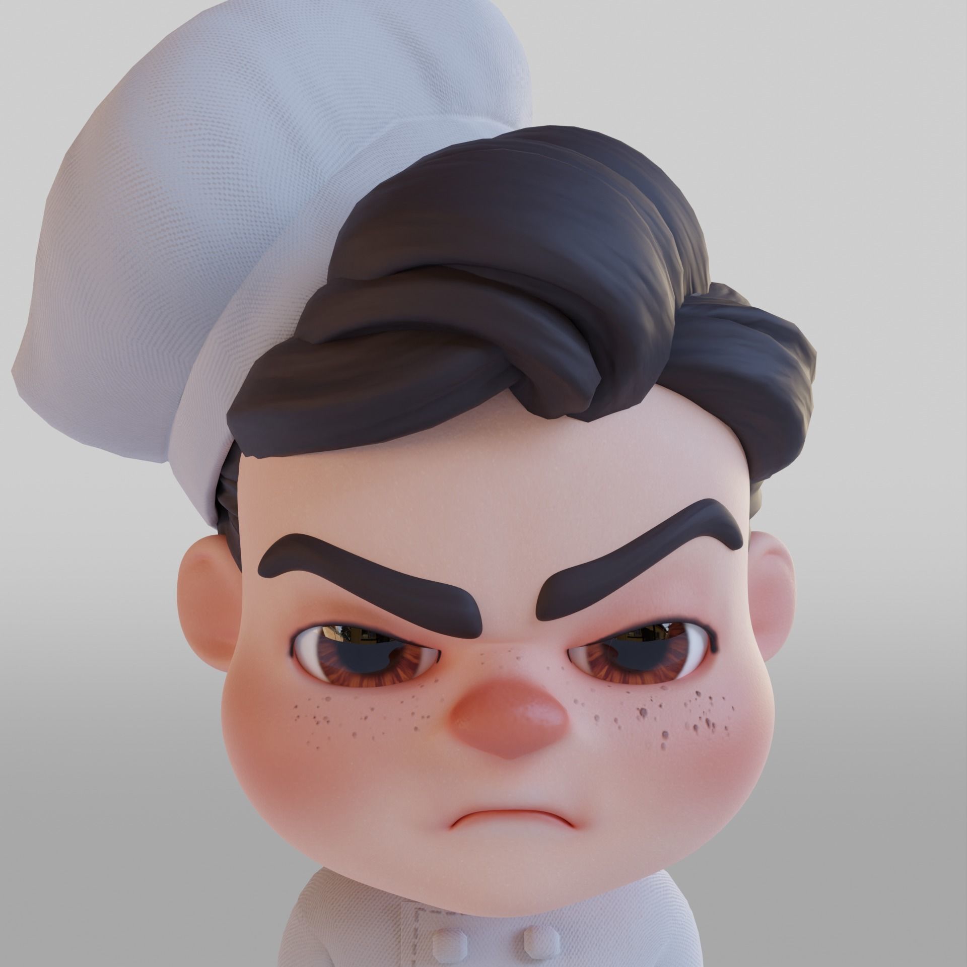 Chef Cartoon 3D model_12