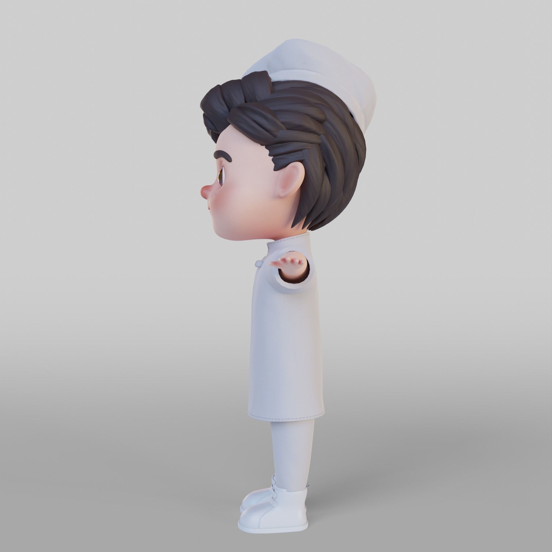 Chef Cartoon 3D model_3
