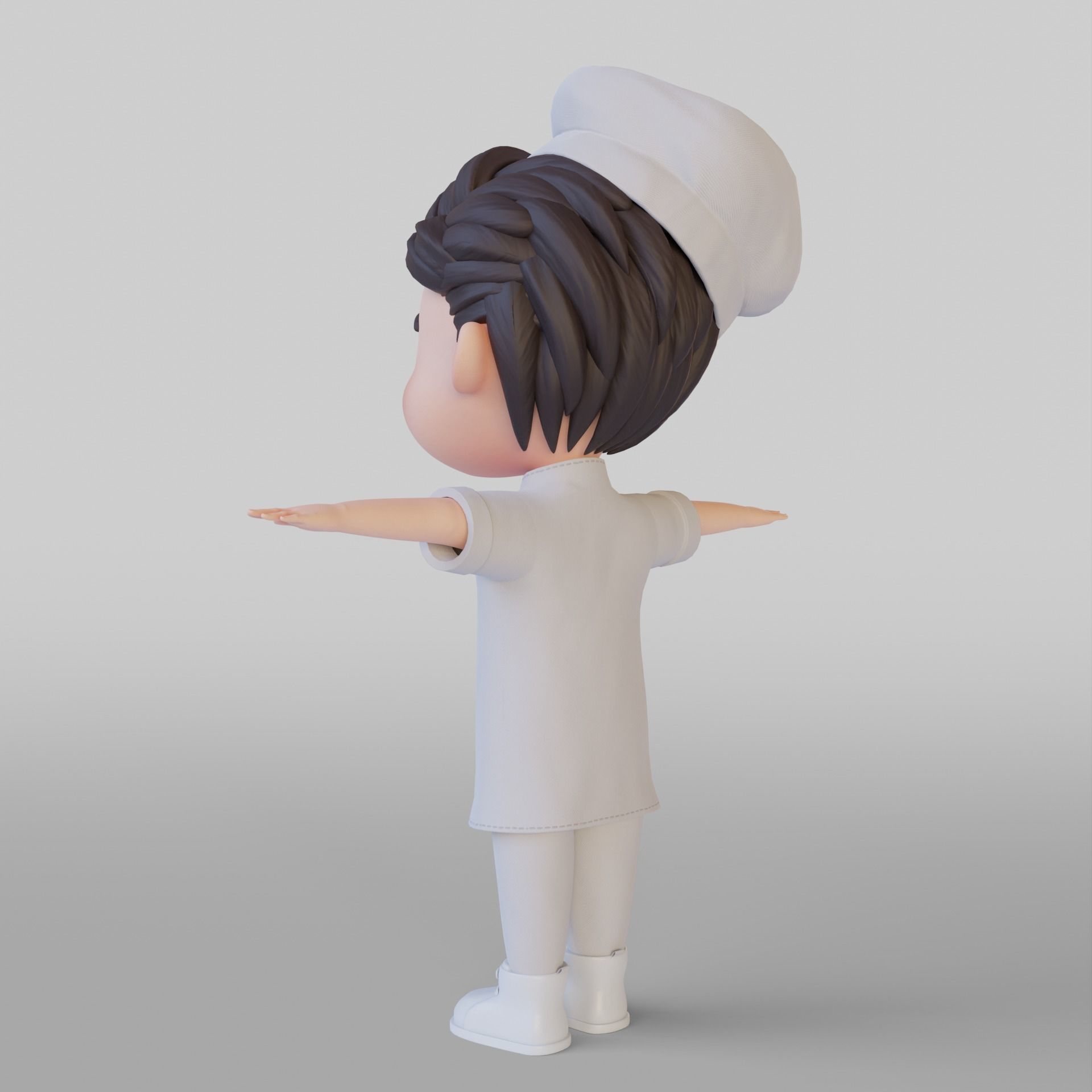Chef Cartoon 3D model_5