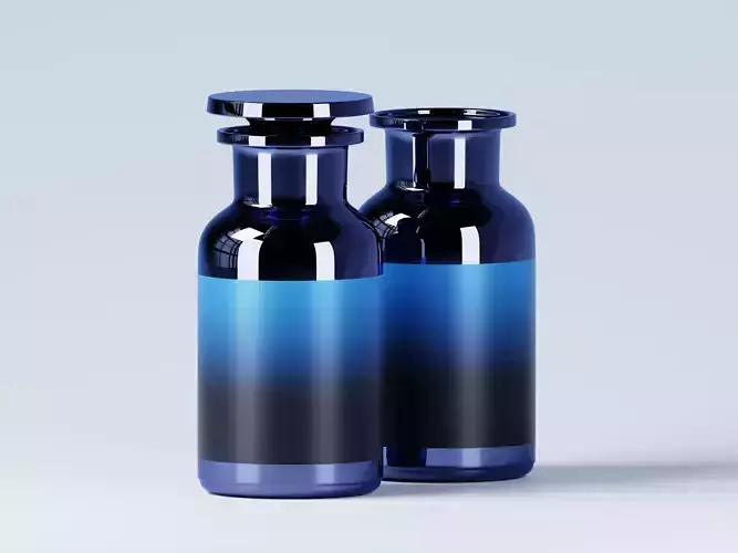 Bio Photonic Apothecary Bottle 3D Model