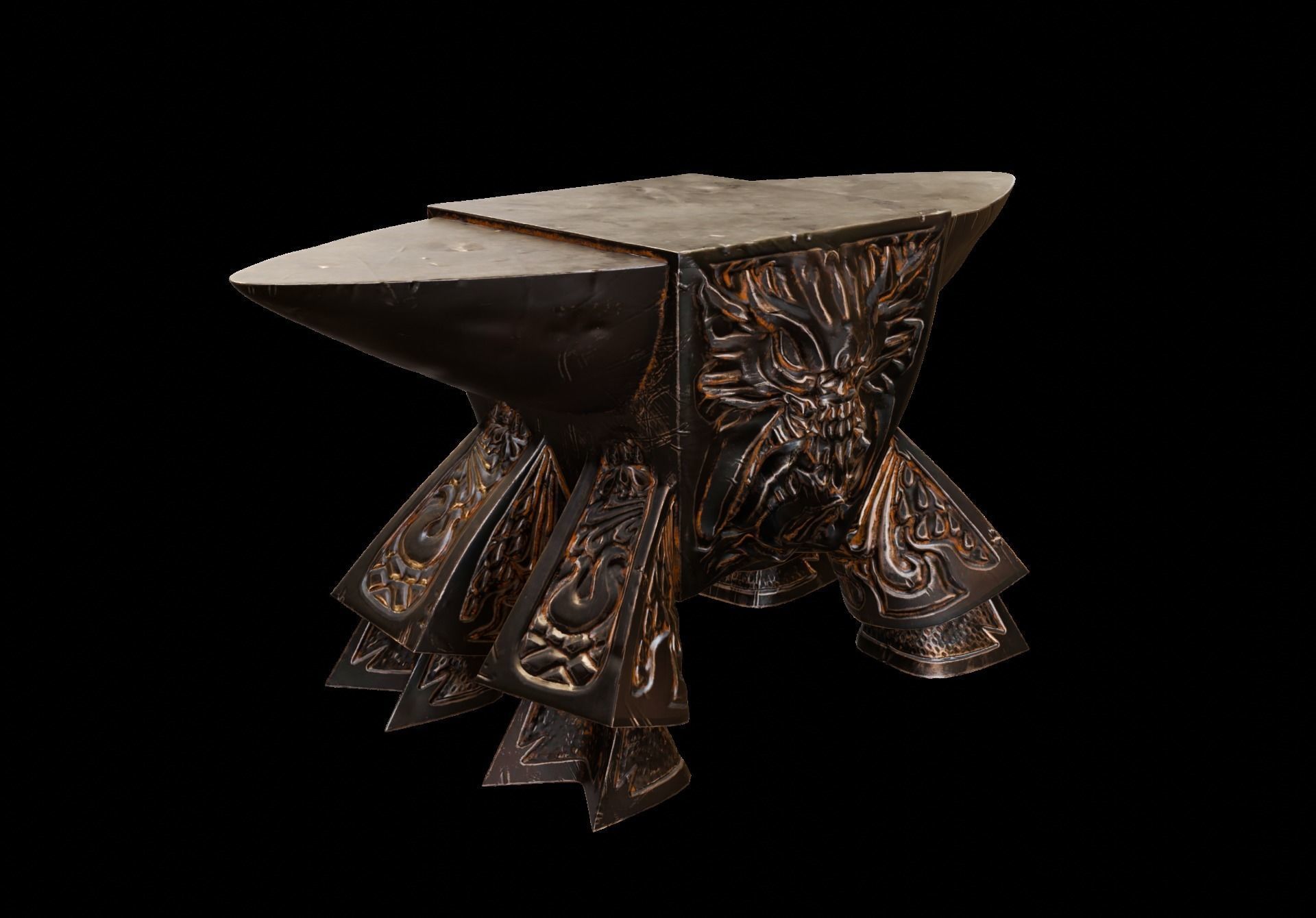 Anvil Wild Boar Low-poly 3D model_3