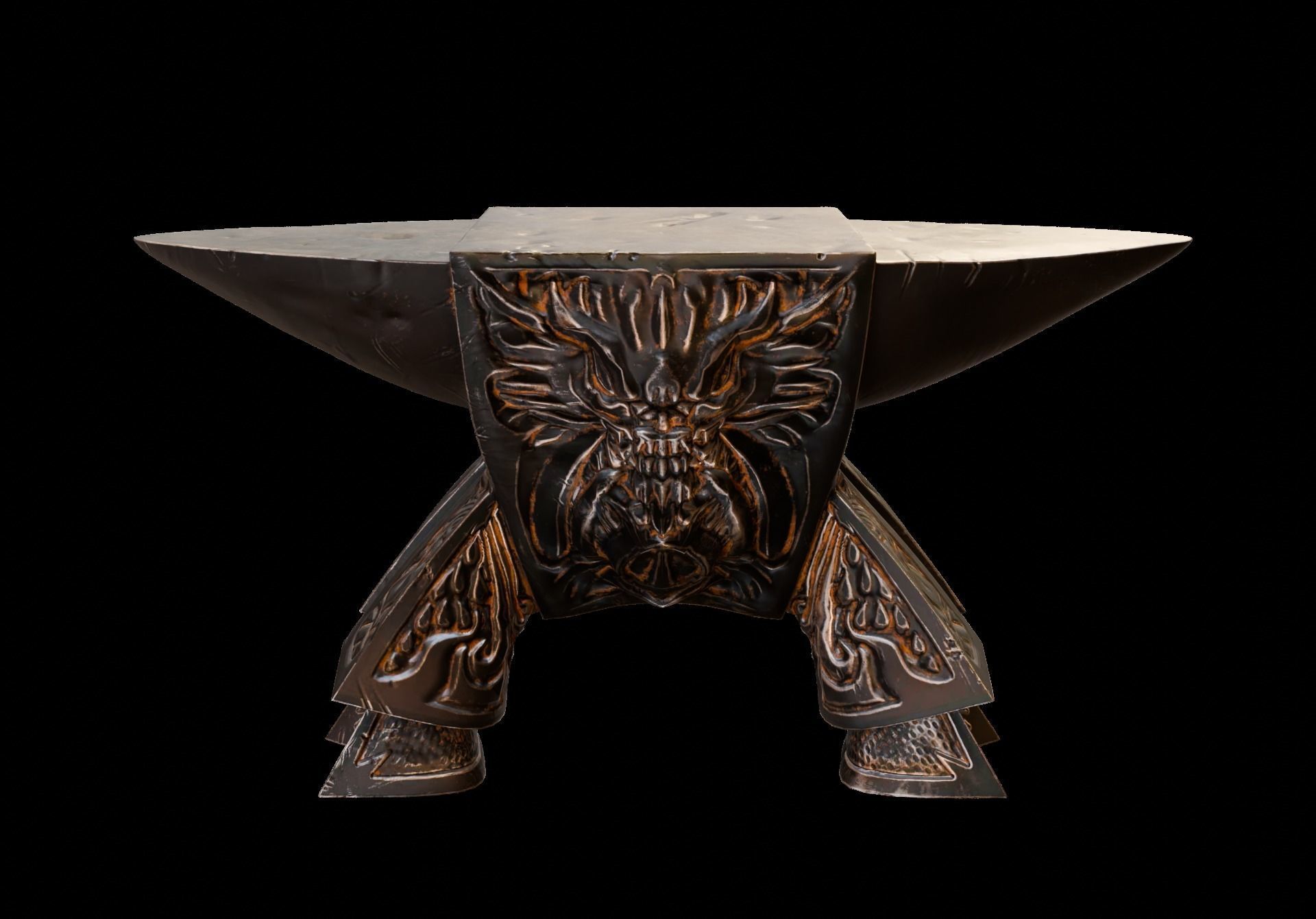 Anvil Wild Boar Low-poly 3D model_2