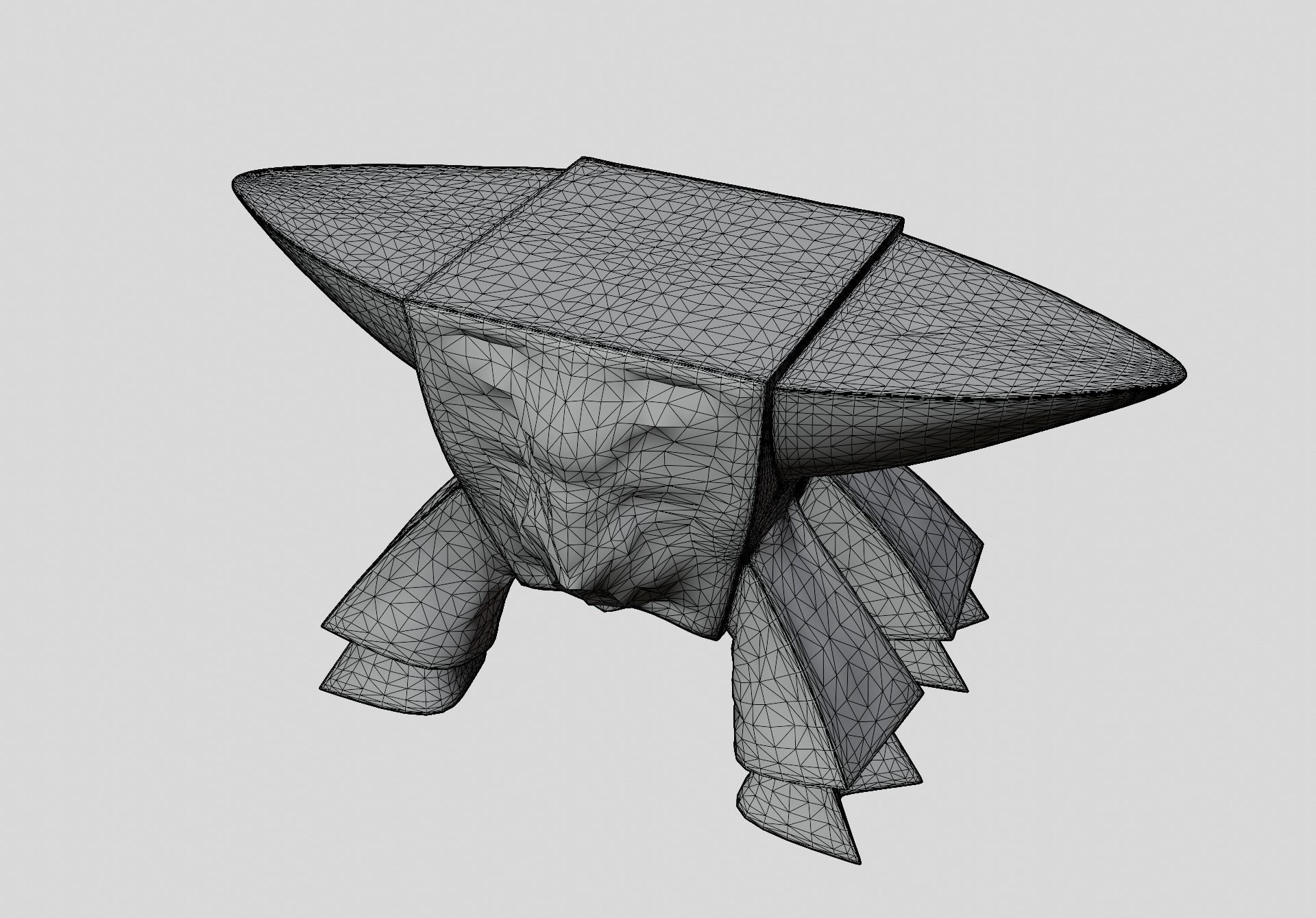 Anvil Wild Boar Low-poly 3D model_6