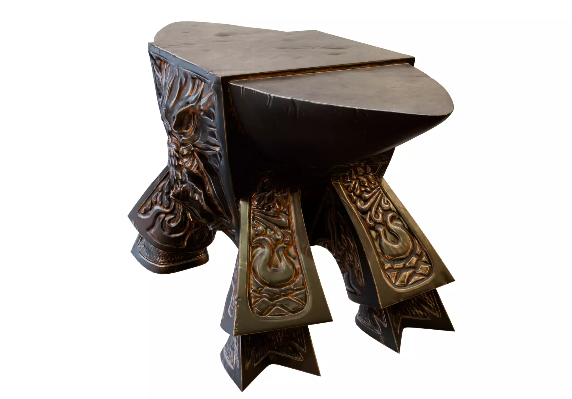 Anvil Wild Boar Low-poly 3D model_0