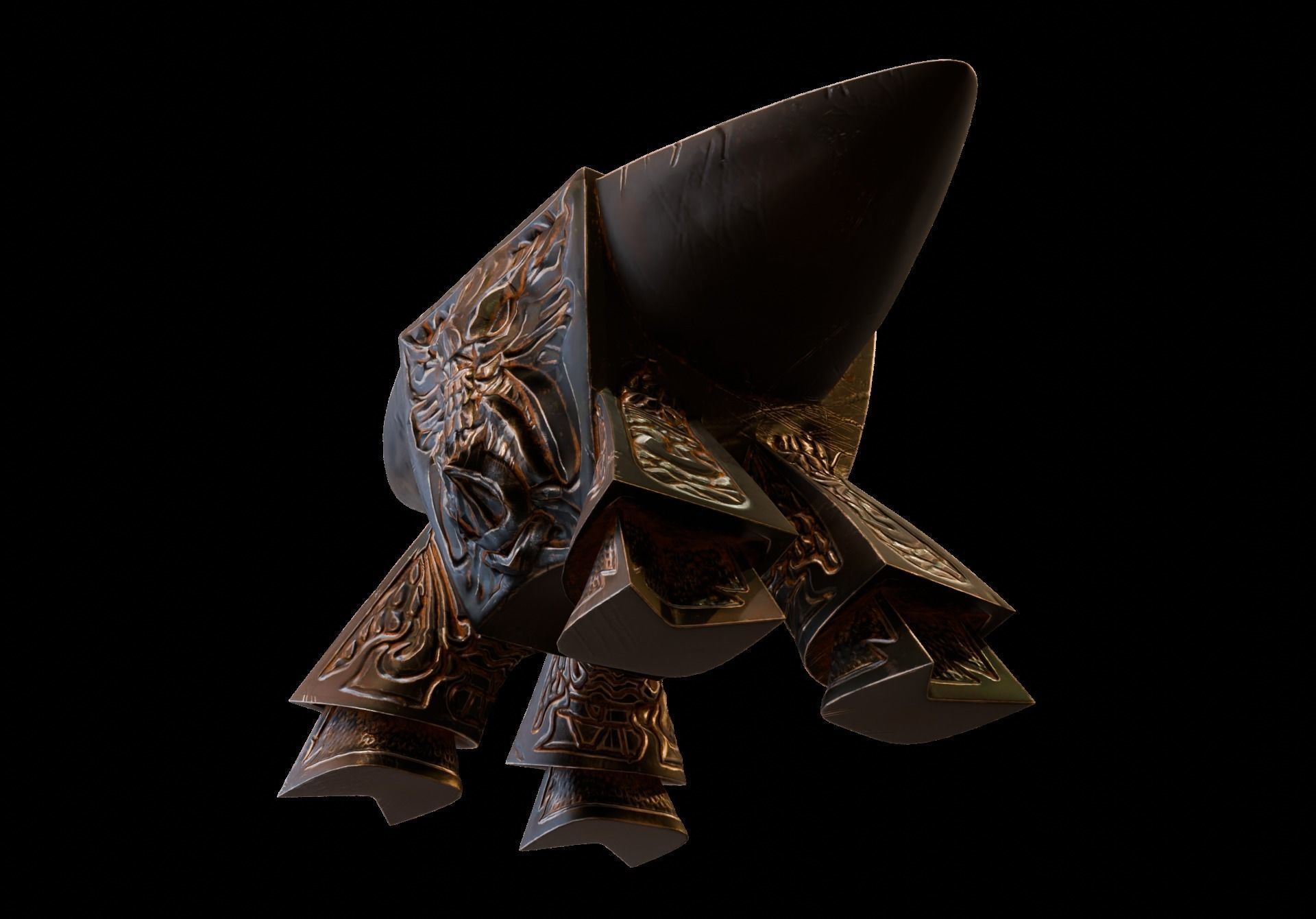 Anvil Wild Boar Low-poly 3D model_4