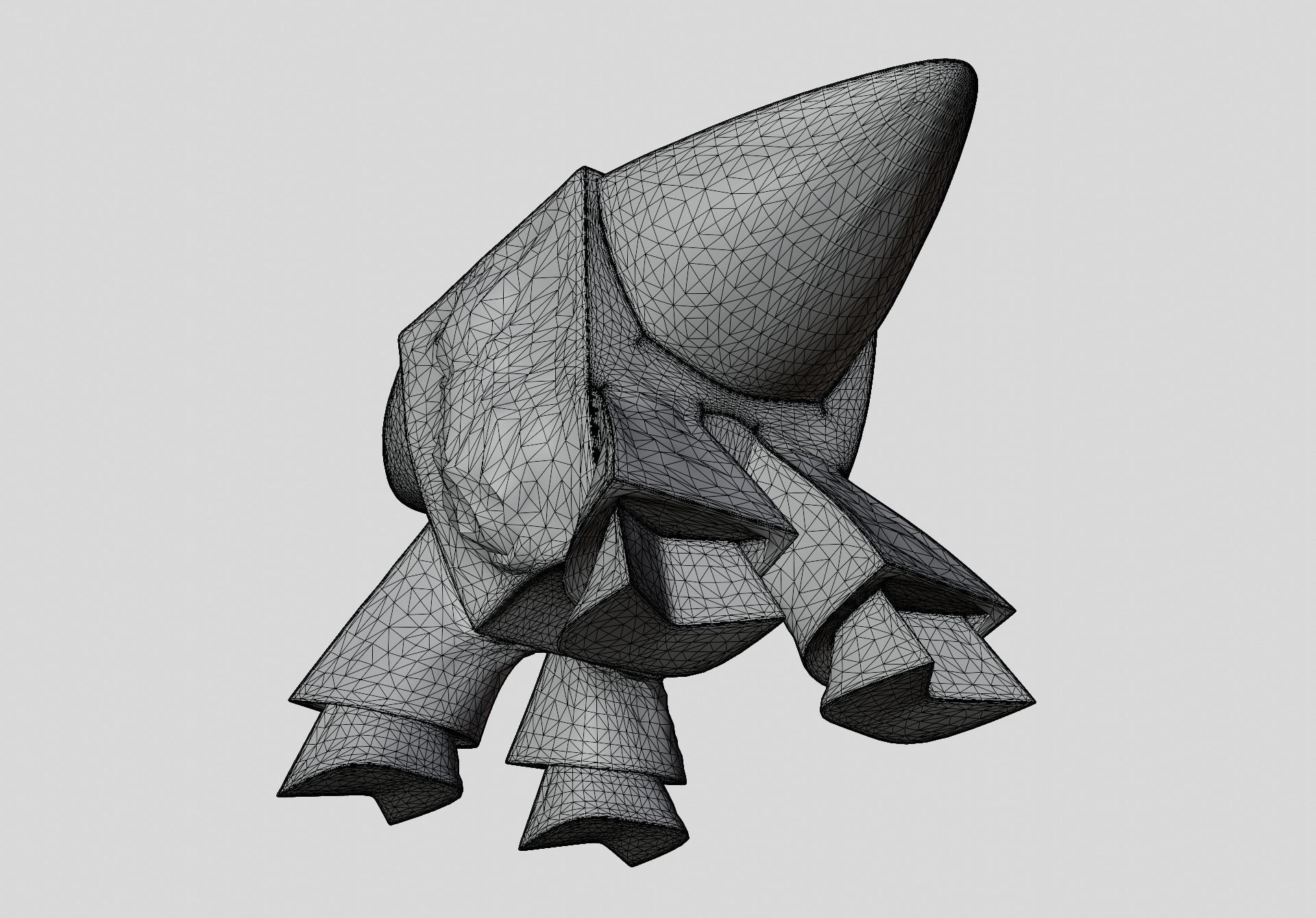 Anvil Wild Boar Low-poly 3D model_7