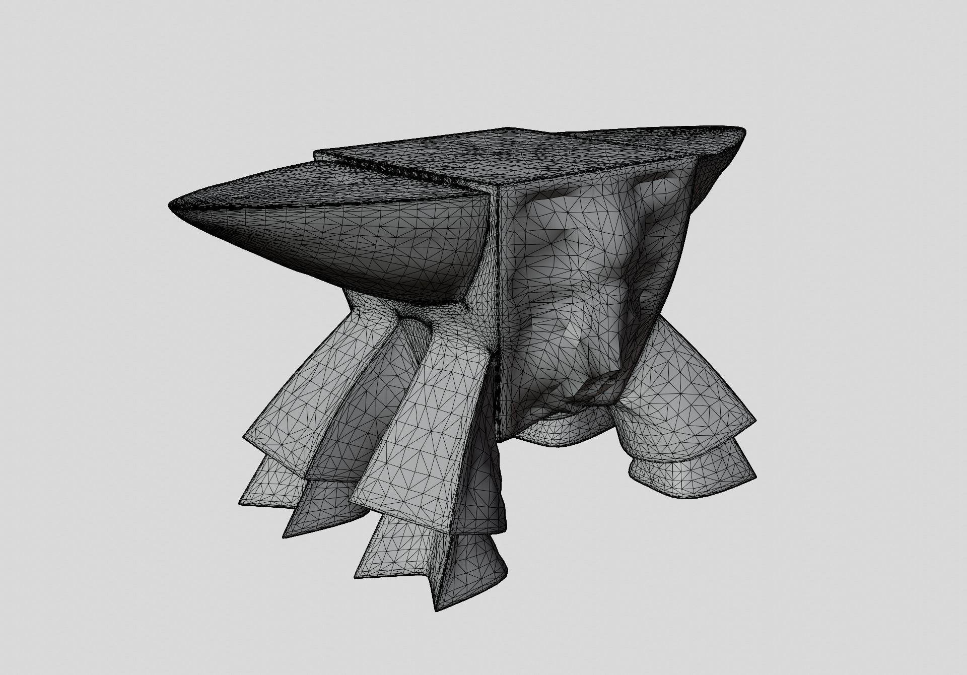 Anvil Wild Boar Low-poly 3D model_8