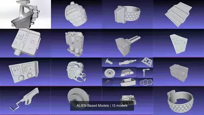 ALIEN Based Models 3D Model Collection