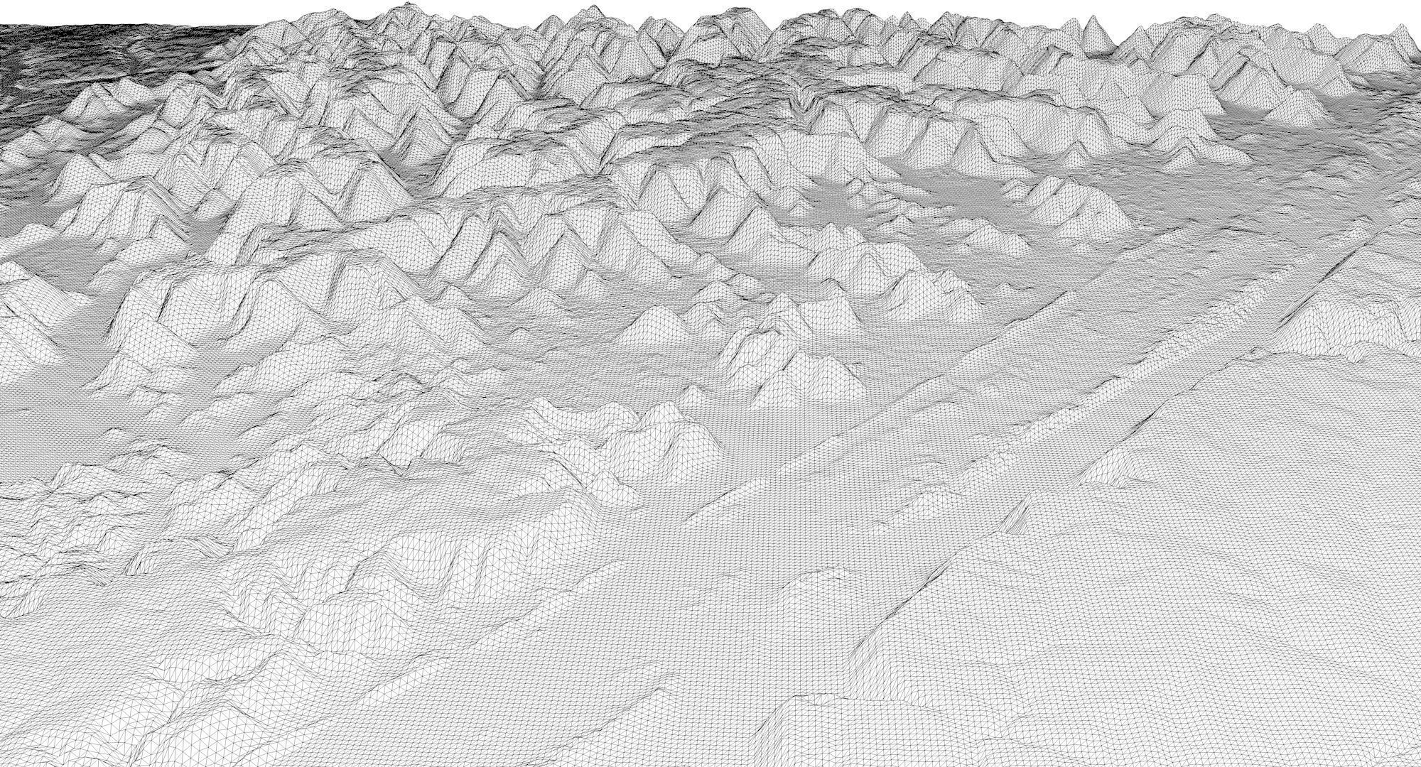 Alabama Topographic Map STL Model 3D print model_7