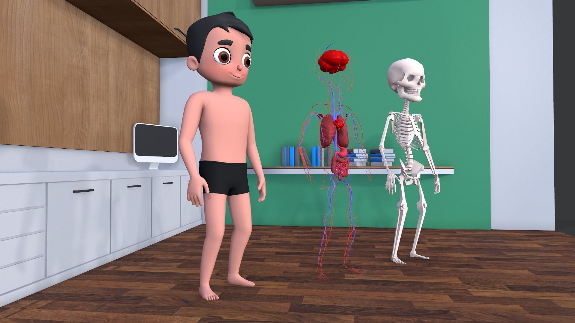 Body Parts - Educational Low-poly 3D model_3