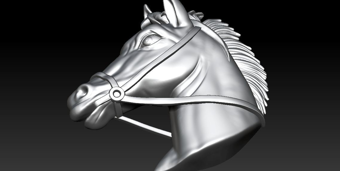  Horse Medallion 3D print model 3D print model_3