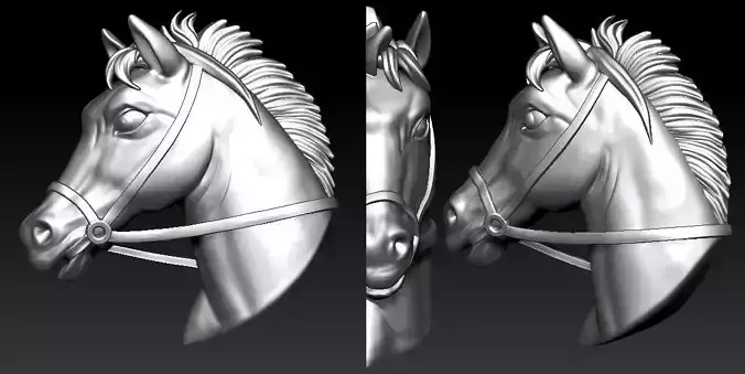 Horse Medallion 3D print model