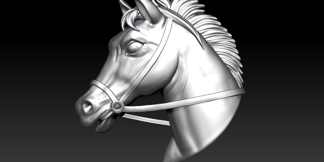  Horse Medallion 3D print model 3D print model_1