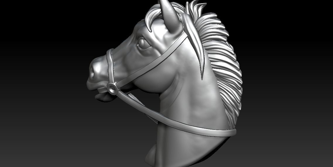  Horse Medallion 3D print model 3D print model_4
