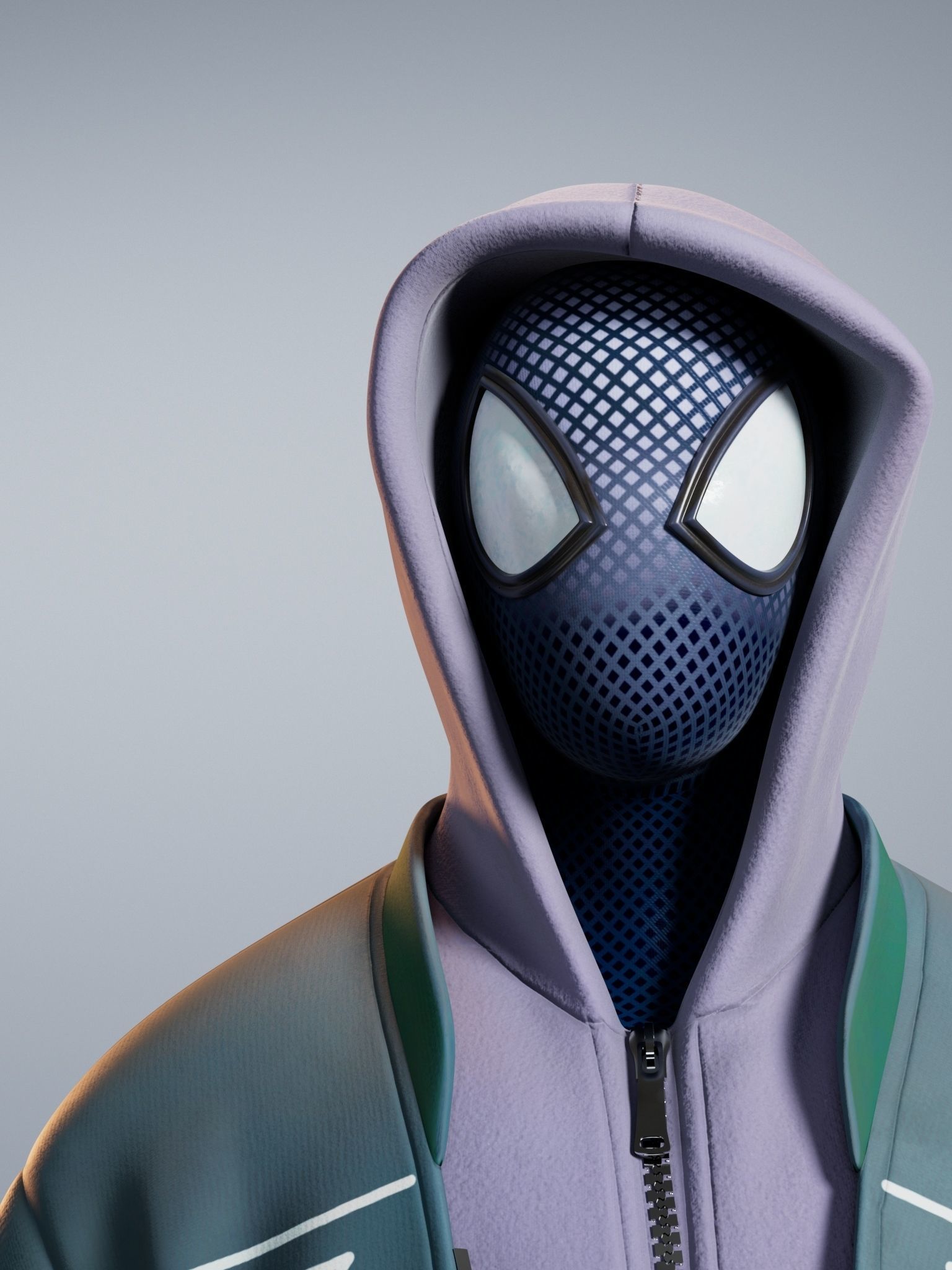 Spider-Man Low-poly 3D model_4