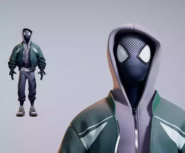 Spider-Man Low-poly 3D model