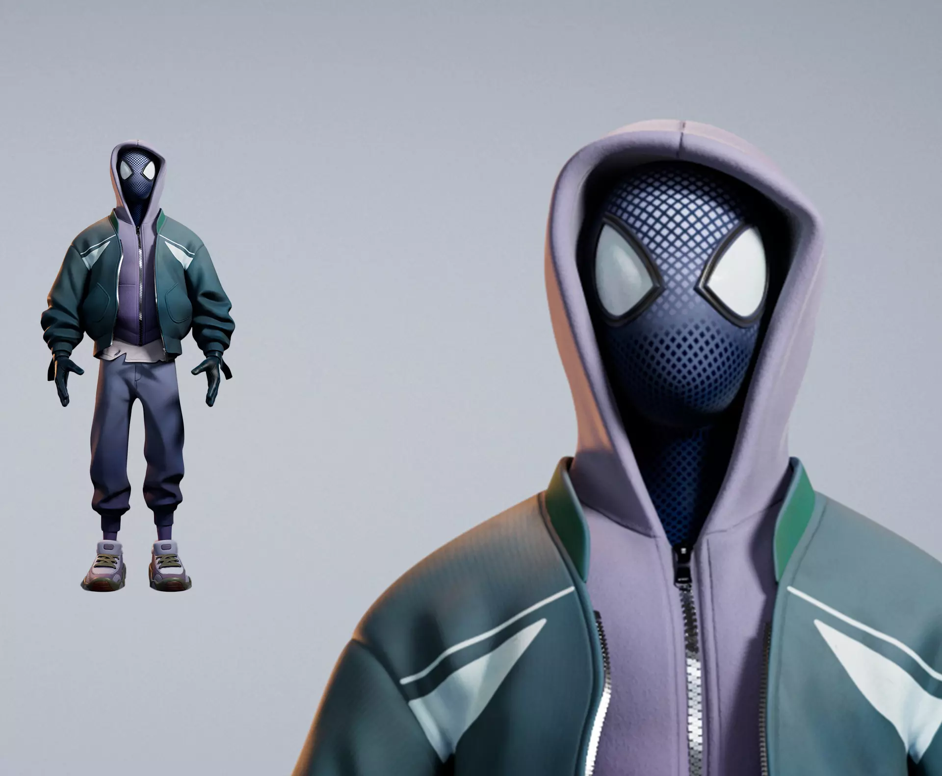Spider-Man Low-poly 3D model_0
