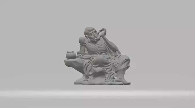 Arhat Buddhist Deity Statue 