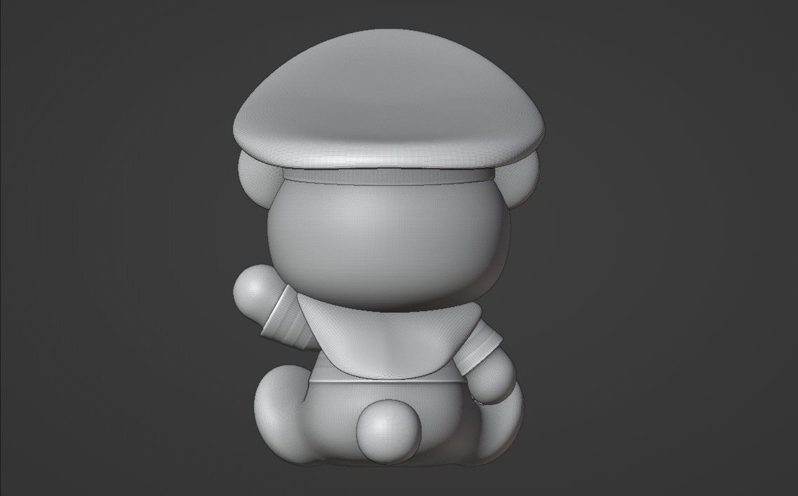 bear captain 3D print model_4