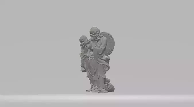 Arhat Buddhist Deity Statue 