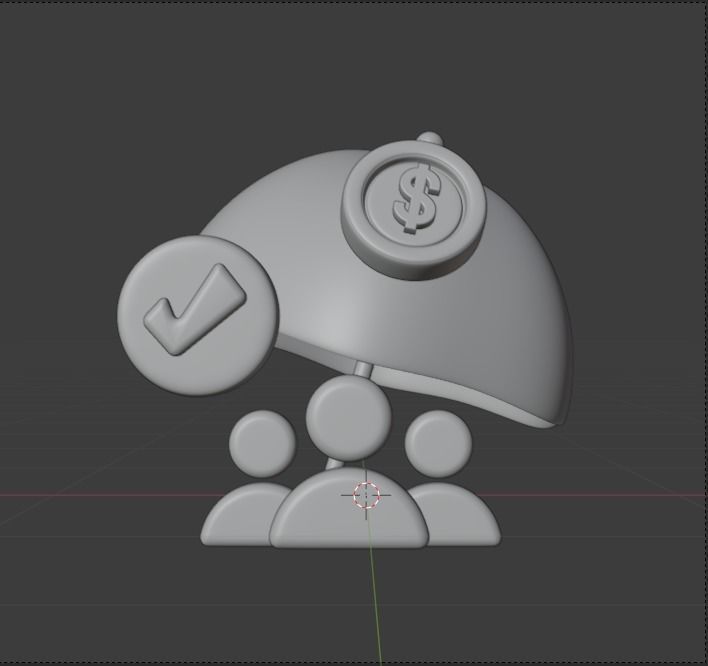 Investment 3d Illustration  Icon Pack 3D model_28