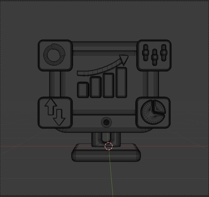 Investment 3d Illustration  Icon Pack 3D model_53