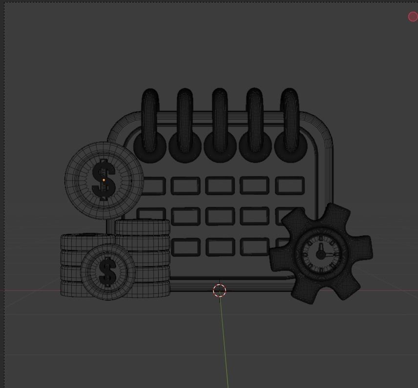 Investment 3d Illustration  Icon Pack 3D model_11