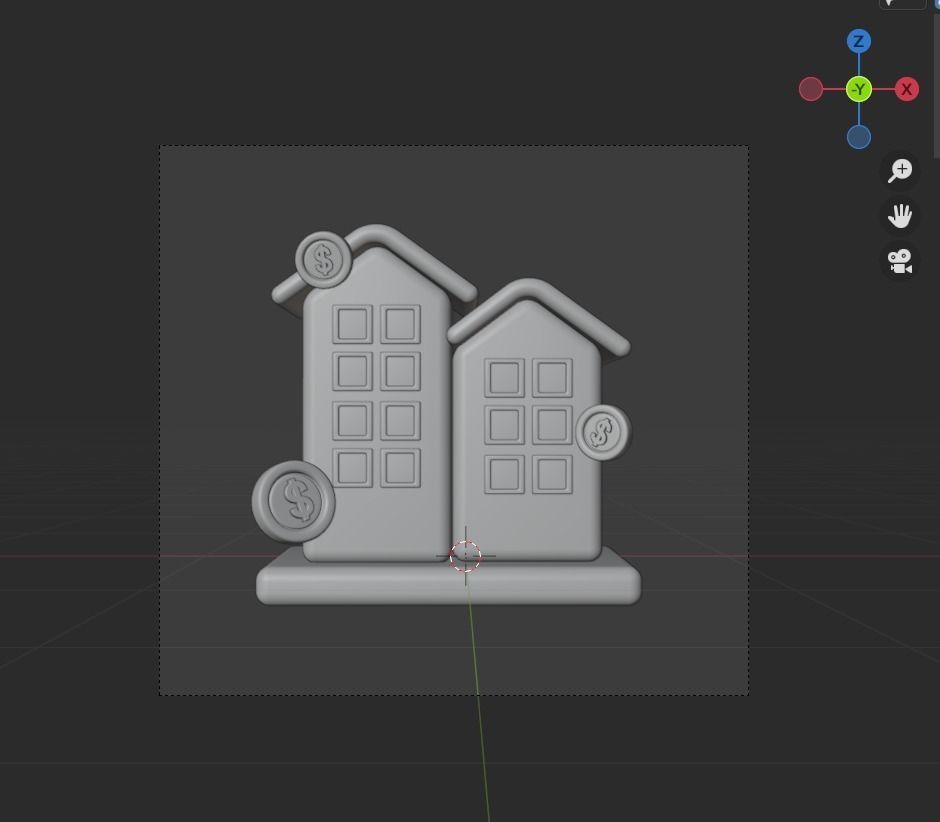 Investment 3d Illustration  Icon Pack 3D model_65