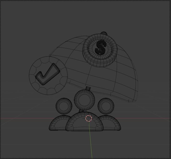 Investment 3d Illustration  Icon Pack 3D model_29