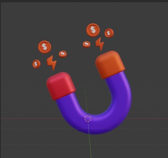 Investment 3d Illustration  Icon Pack 3D model_14