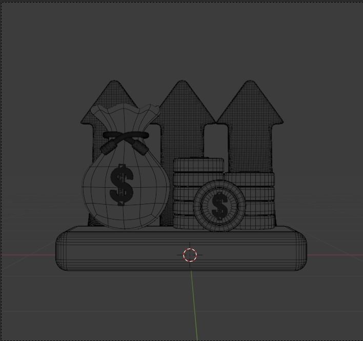 Investment 3d Illustration  Icon Pack 3D model_45