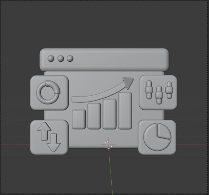 Investment 3d Illustration  Icon Pack 3D model_54