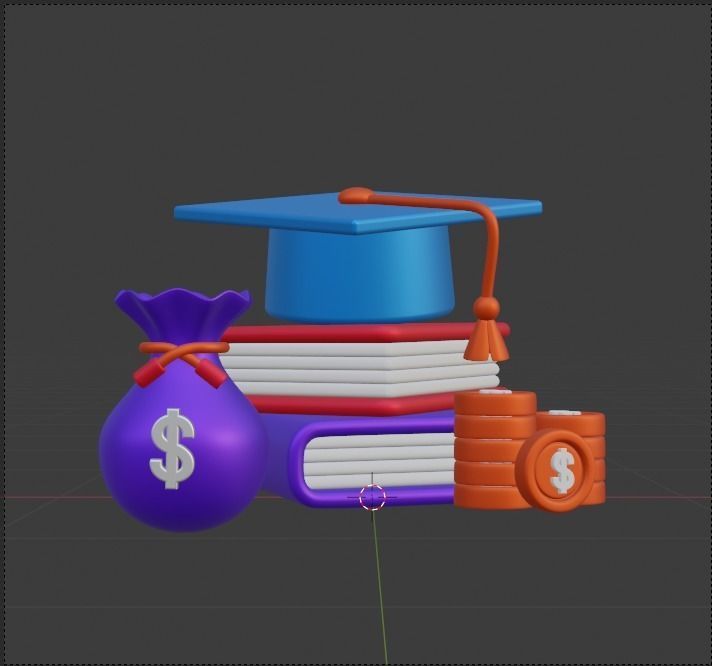 Investment 3d Illustration  Icon Pack 3D model_50